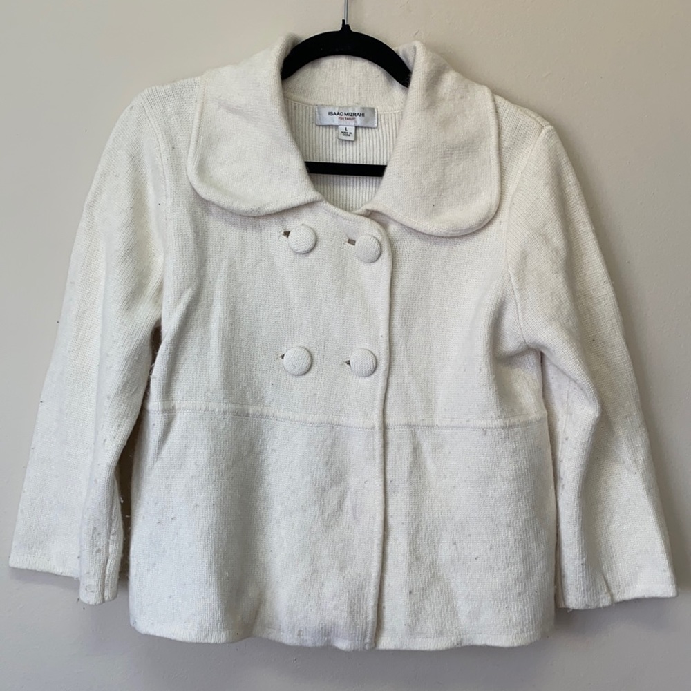 Off-White Vintage-style Rabbit Fur Wool blend sweater